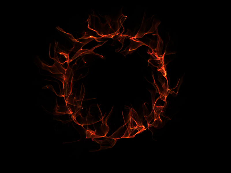 h5基于canvas绘制酷炫的火焰圆圈,随机生成的火焰圈圈ui特效