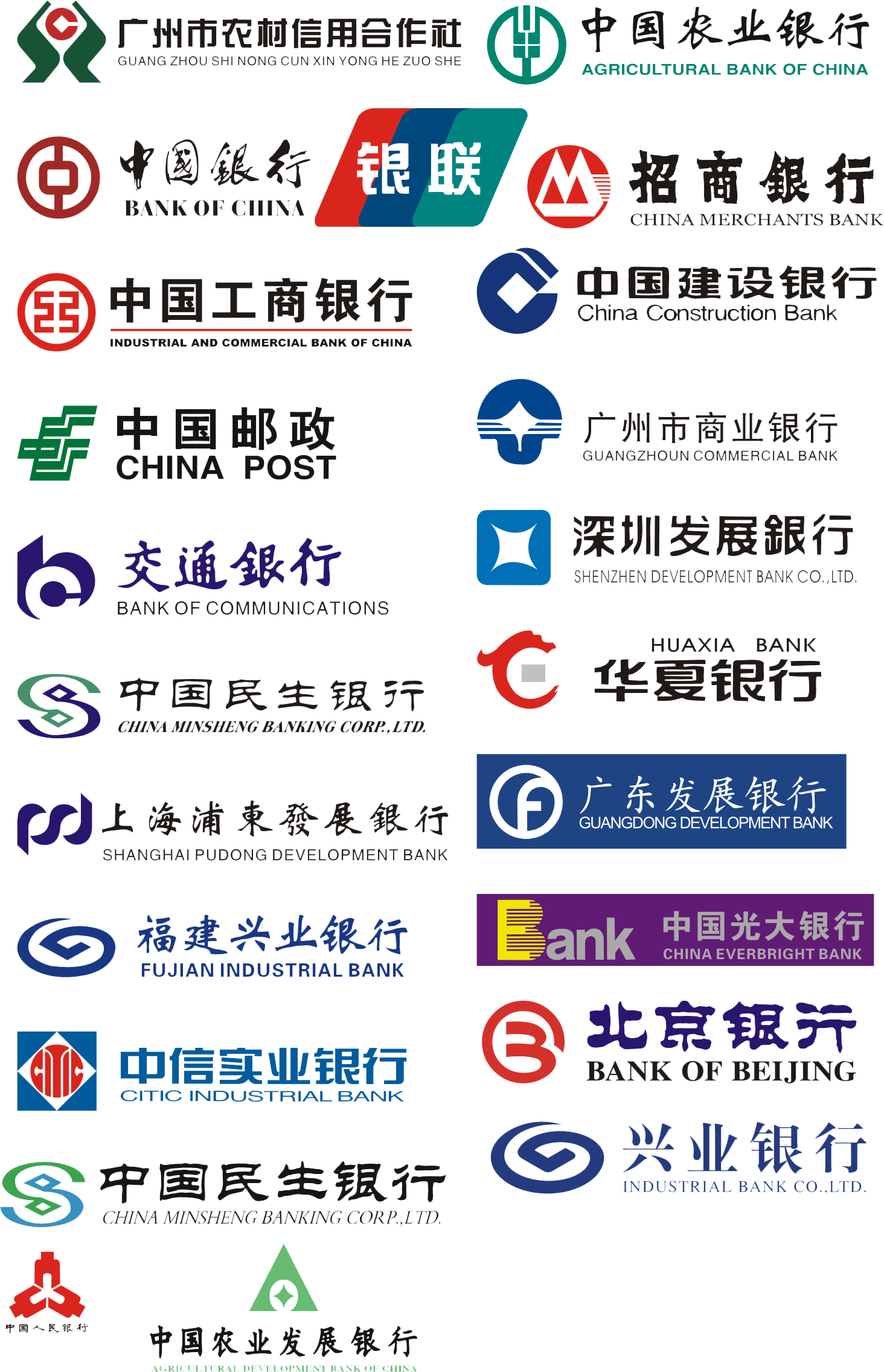 中国各大银行logo素材各大银行logo下载
