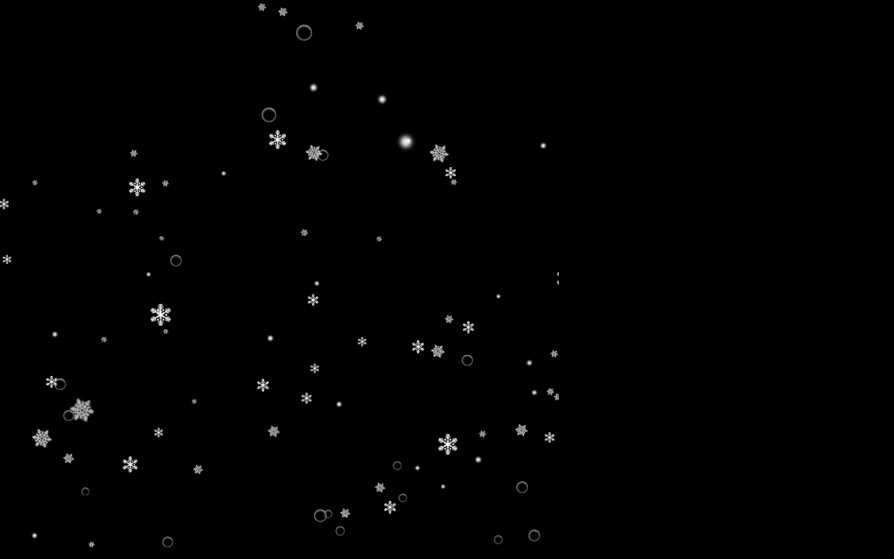 js基于canvas绘制新年雪花效果,下雪动画,网页飘雪背景动画特效