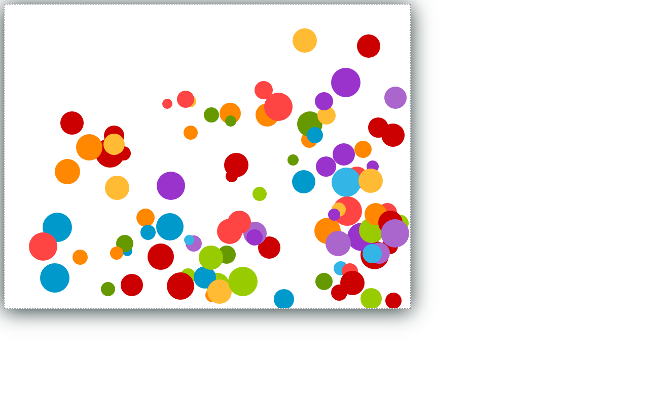 html5canvas炫彩运动小球动画特效
