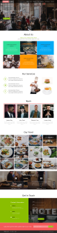 Bootstrap响应式餐厅展示网站模板