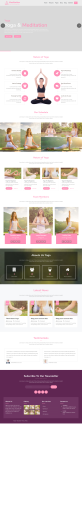 粉色自适应舞蹈健身瑜伽网站html模板