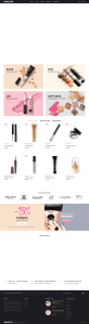 简约化妆品商城html首页模板设计