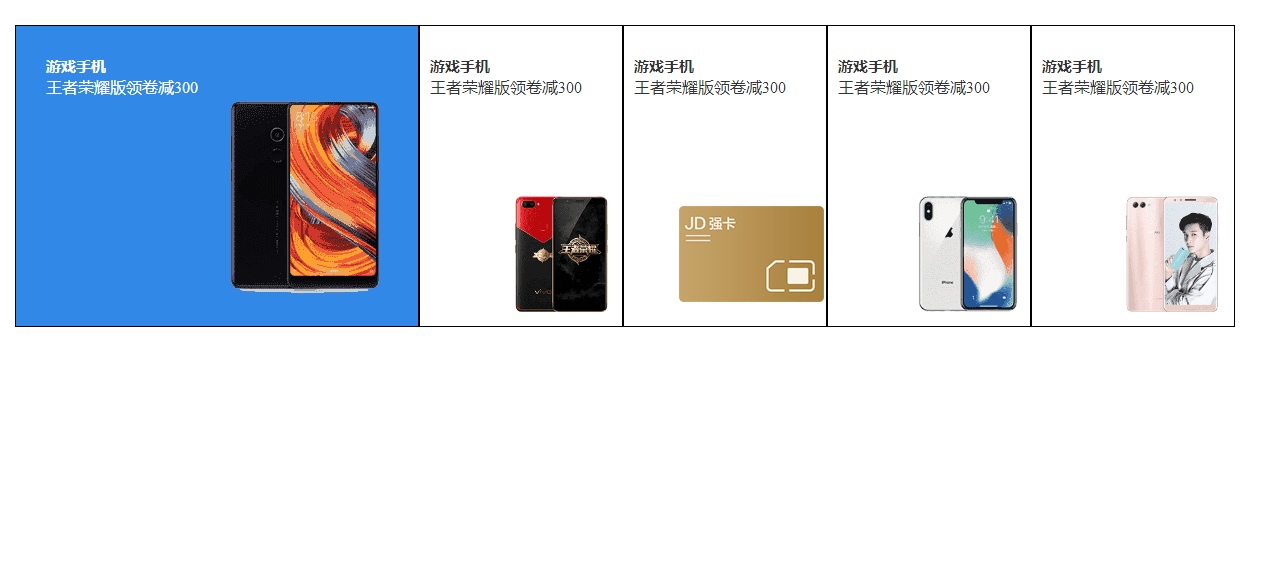 jQuery焦点图展示效果