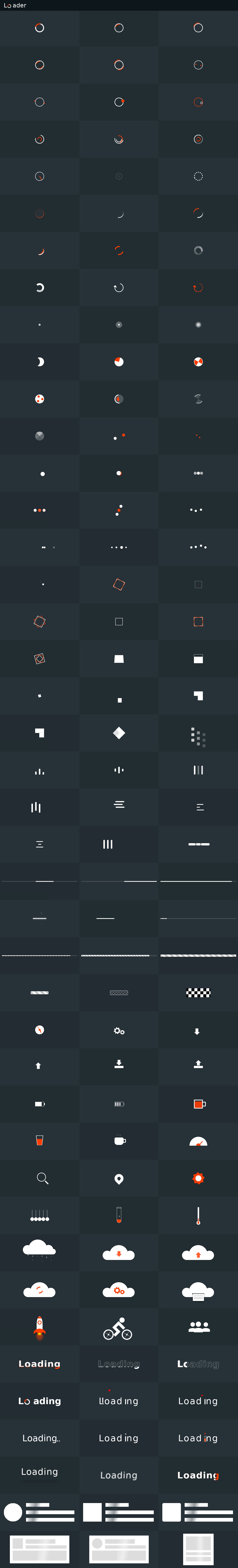 CSS3加载动画图标合集