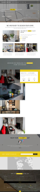 黄色精简html室内装饰网站模板