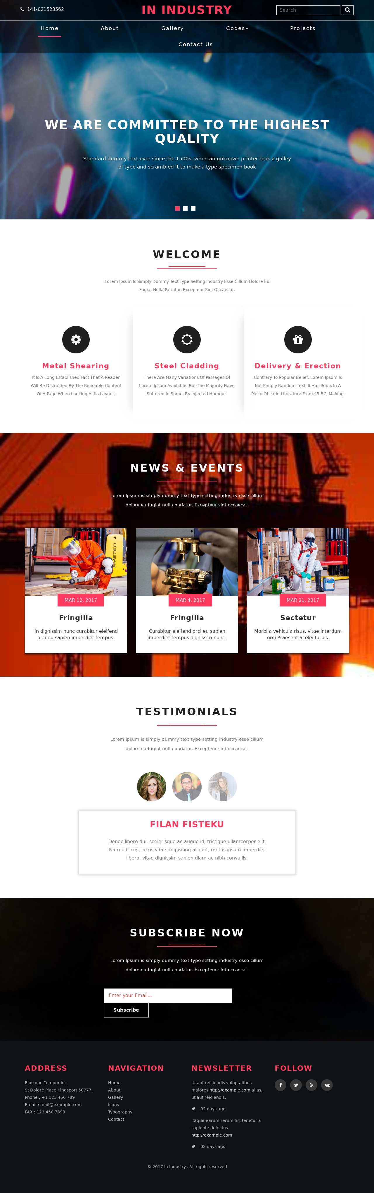 多用途工業(yè)制造企業(yè)網(wǎng)站HTML5模板