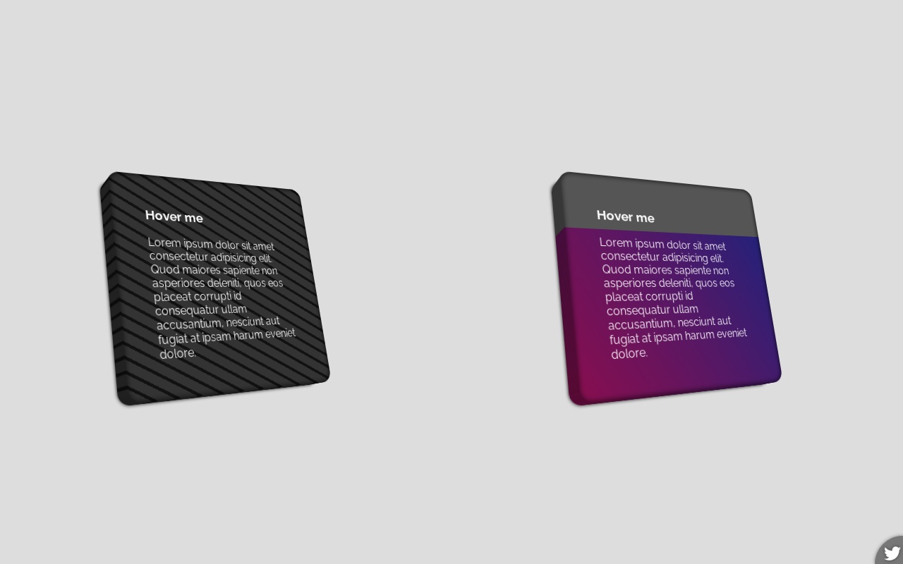 3d鼠标悬停效果css卡