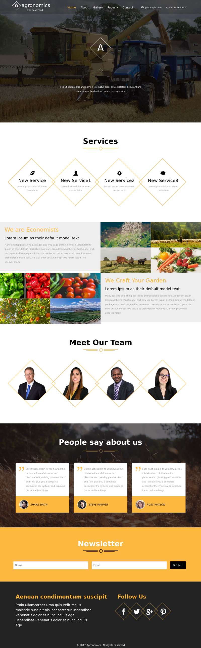 生态农场种植农业html网站模板