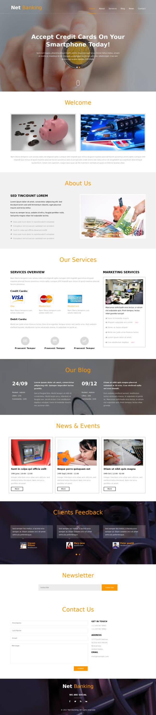 通用的HTML5商业咨询金融企业网站模板