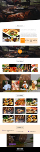 誘人的燒烤美食餐飲html網站模板