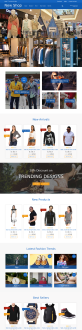 藍色主題服飾商城購物網站html模板