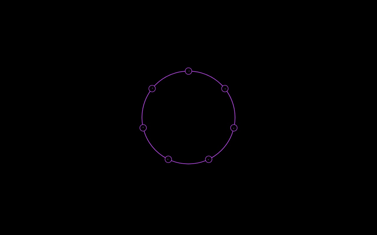 紫色炫酷CSS3和SVG实现的圆环菜单动画