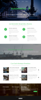 藍綠色機械工業類企業網站模板下載