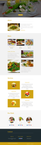 展示型餐饮美食响应式网站html模板