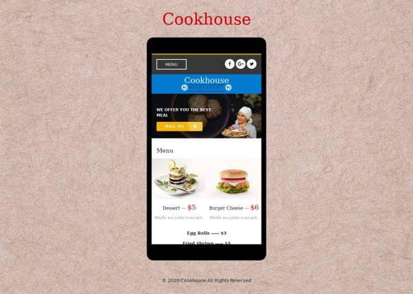 响应式移动端美食餐厅预订html模板