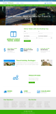 绿色旅行和酒店服务响应式网站模板