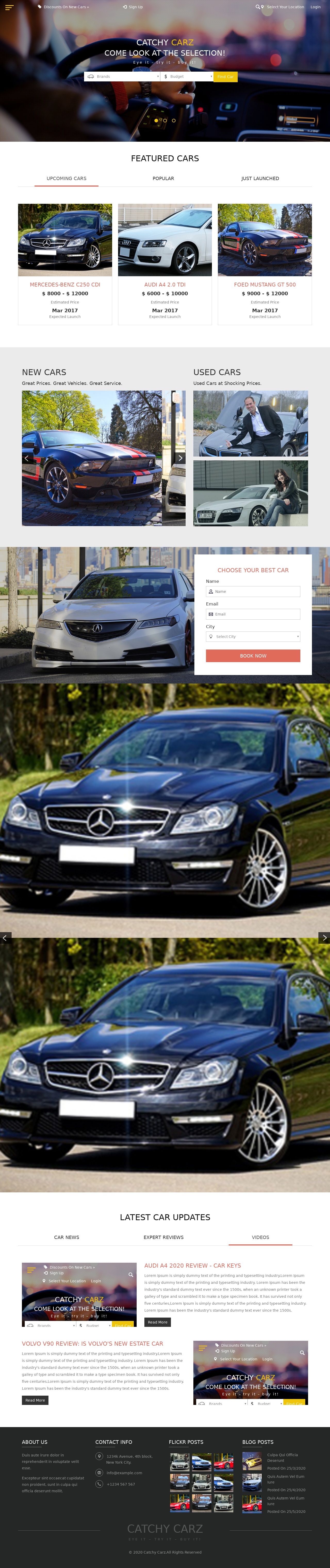 響應(yīng)式汽車(chē)展示銷(xiāo)售網(wǎng)站html模板