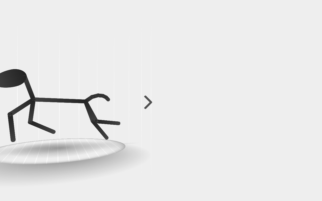 简约黑白CSS火柴狗奔跑网页动画