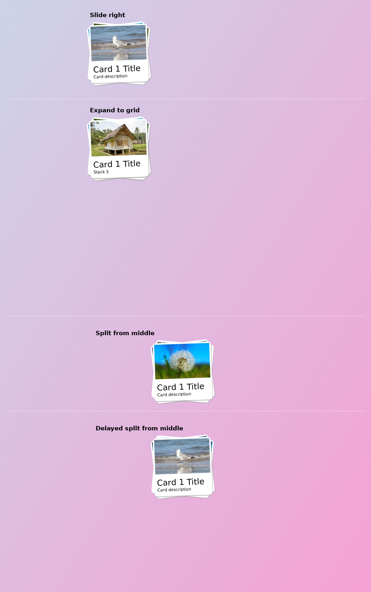 CSS3图片层叠展开插件