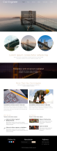 展示型土木工程桥梁建设企业网站html模板