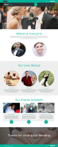 簡約響應式婚禮邀請網站bootstrap模板