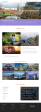 紫色大气的旅行社展示网站模板