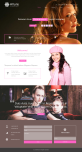 粉色宽屏时尚类网站html模板