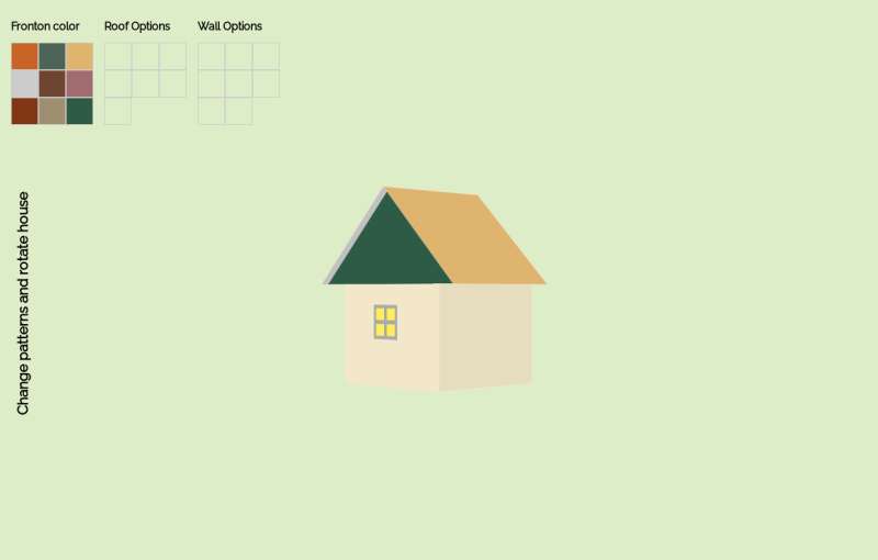 HTML5自定义房屋装饰网页动画