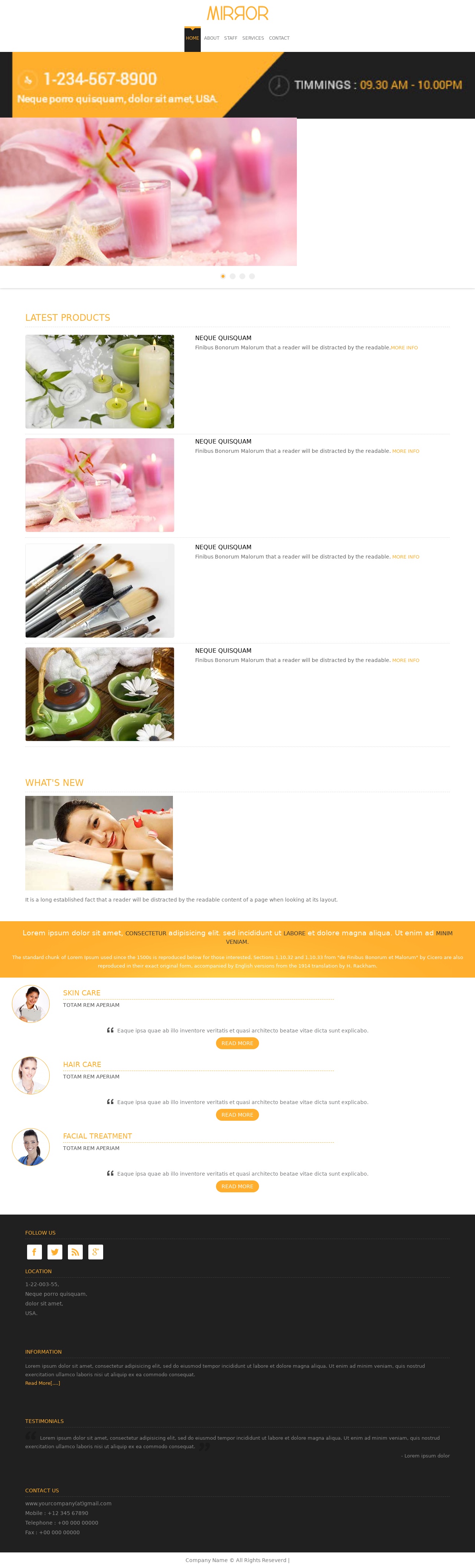 HTML5大氣寬屏精油護理spa網(wǎng)站模板