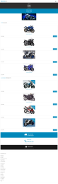 海洋风格摩托车销售平台网站模板