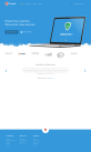 藍色網絡安全產品服務網站模板