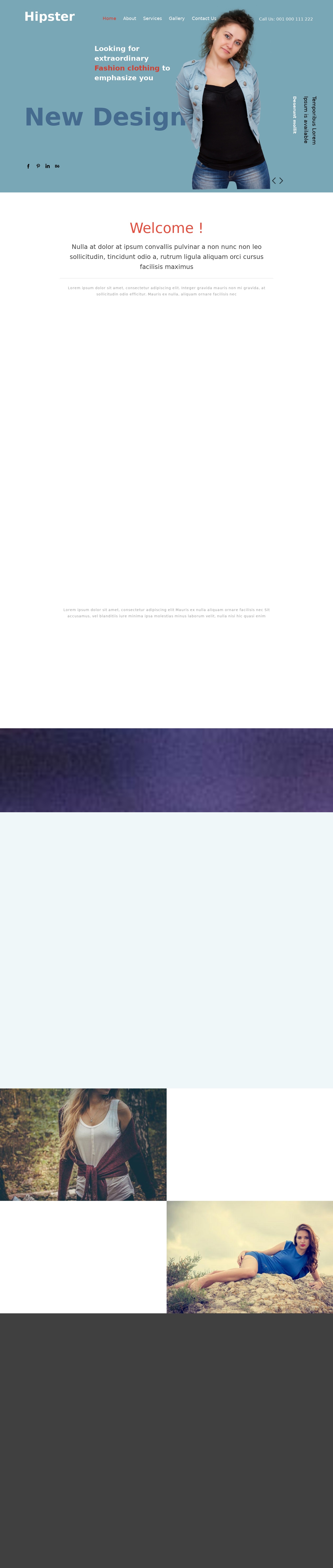 现代的专业时尚设计公司网站模板