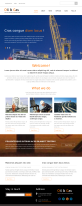 橙色的石油工業設備企業網站模板