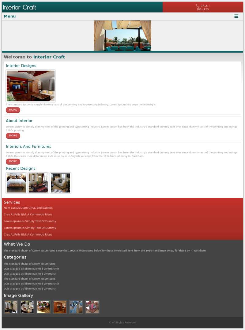酒店装修业务响应式网站模板