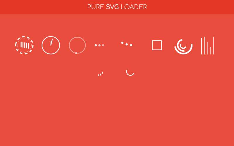 一组精美的SVG Loading加载动画