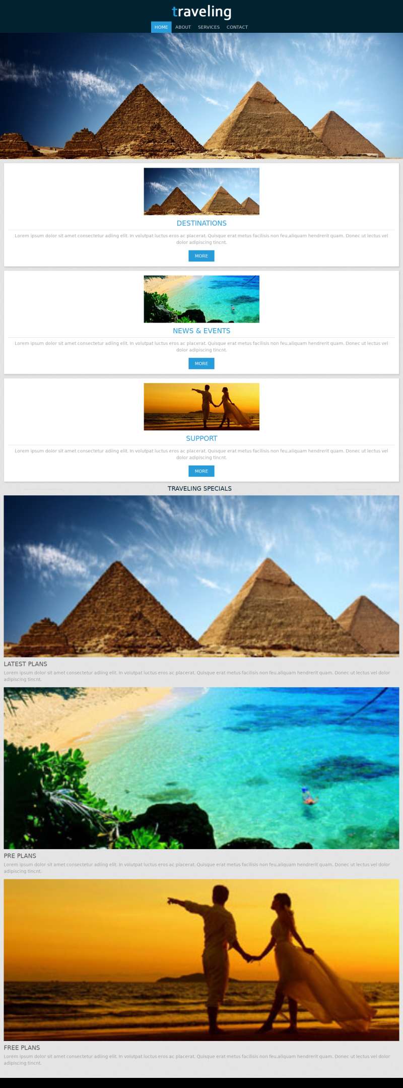 精美响应式国际旅游服务网站模板html