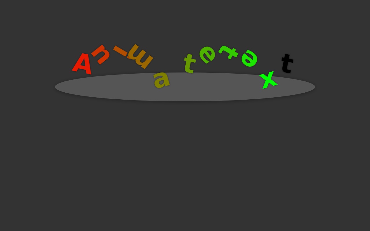 活潑歡快的css3文字跳動(dòng)旋轉(zhuǎn)動(dòng)畫