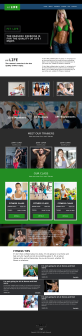 黑色大气html健身及健身房网站模板