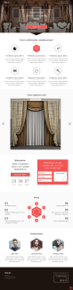簡約的窗簾定制服務html網頁模板