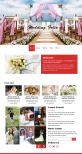红色精美的婚庆策划公司网站模板