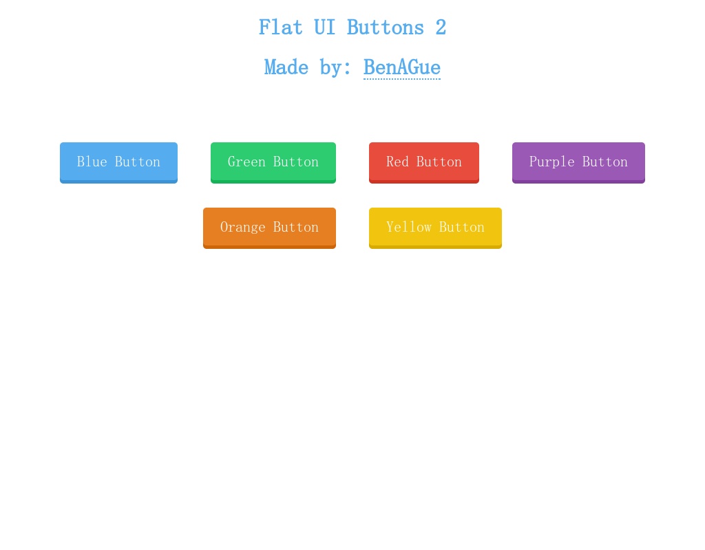 基于Flat UI風(fēng)格的3D按鈕樣式
