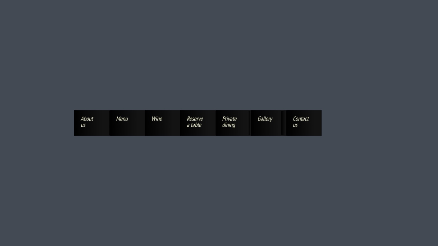 CSS3炫酷精美的3D橫向菜單