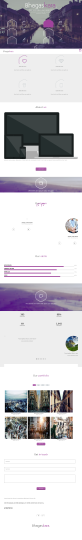 紫色商务服务公司展示网站html模板