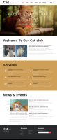 HTML宠物猫俱乐部响应式网站模板