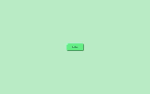 CSS绿色3d按钮悬停效果网页特效