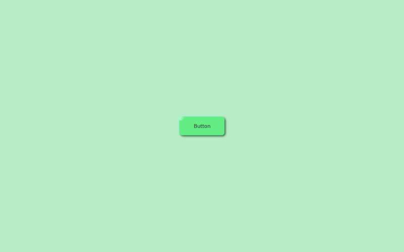 CSS绿色3d按钮悬停效果网页特效