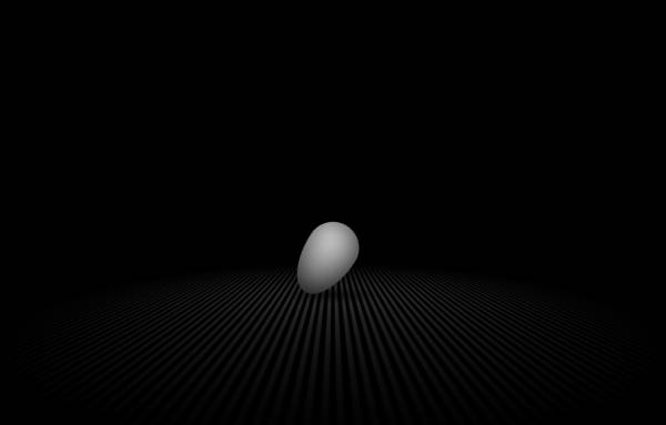 全屏黑色背景CSS鸡蛋滚动动画