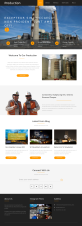 蓝色HTML化工厂工业企业网站模板