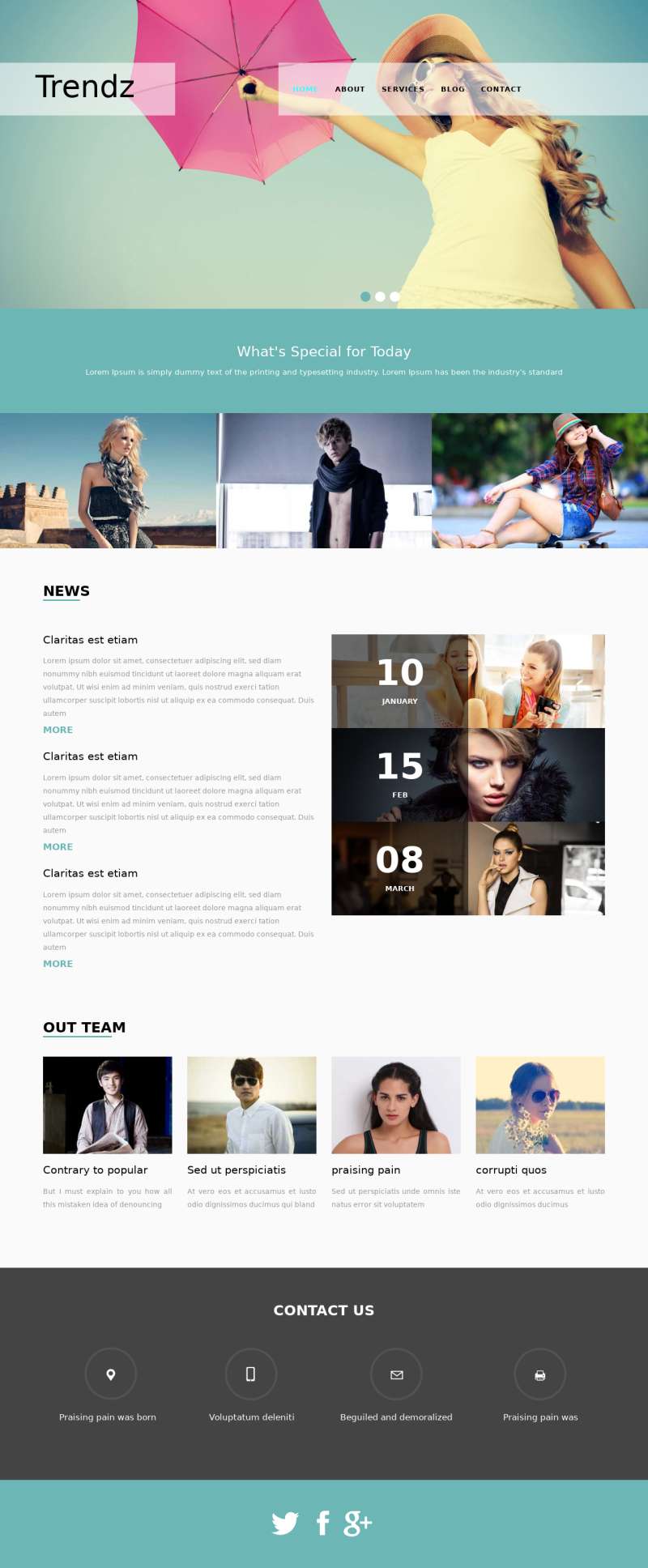 欧美风格html模特娱乐公司网站模板